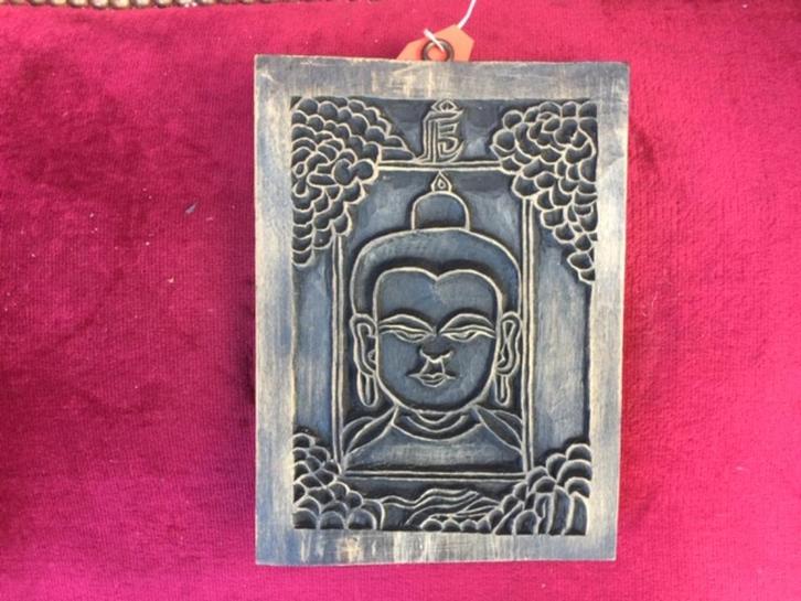 Nepalese houtblokdrukstempel, BOEDDHA, Antiek en Kunst, Kunst | Niet-Westerse kunst, Ophalen of Verzenden