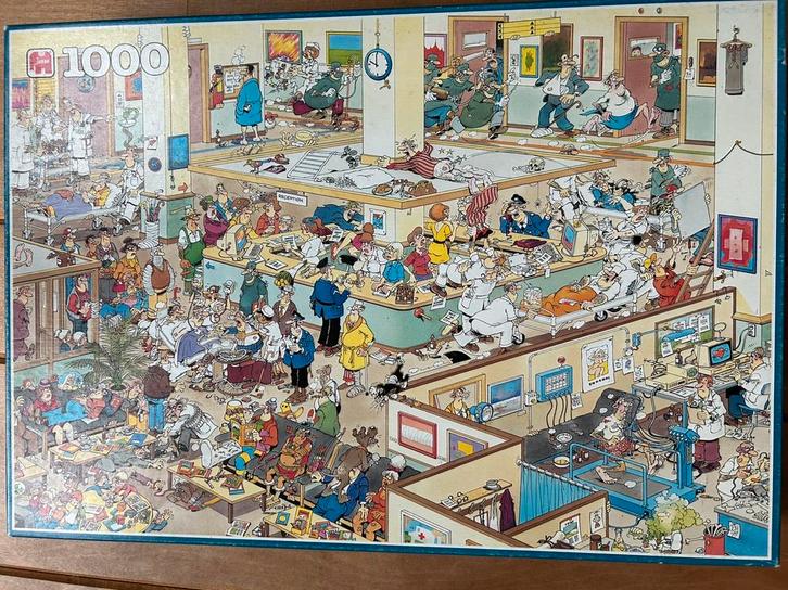 Jan van haasteren 3 of 5 euro zie omschrijving, Hobby en Vrije tijd, Denksport en Puzzels, Zo goed als nieuw, 500 t/m 1500 stukjes