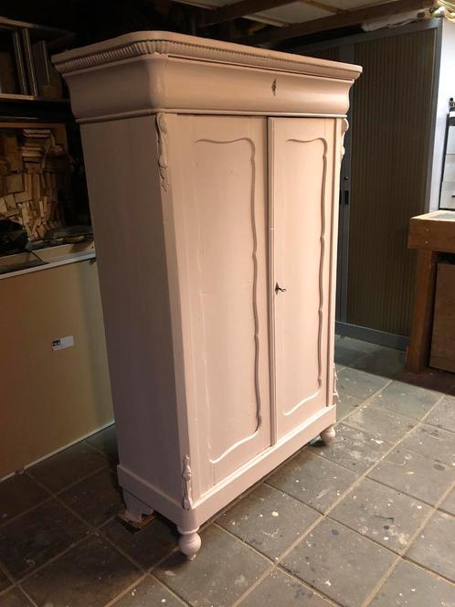 Mooie meidenkast met roede en planken, Huis en Inrichting, Kasten | Kledingkasten, Gebruikt, Minder dan 100 cm, 50 tot 100 cm