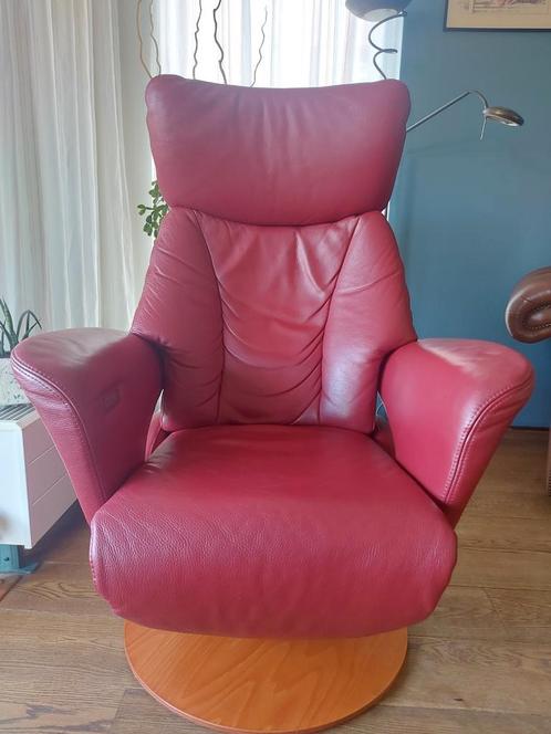 Elektrische relaxfauteuil, Huis en Inrichting, Fauteuils, Gebruikt, Leer, Ophalen