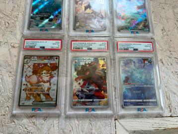 11 Japanese (JP - JPN) PSA 10 Pokémon kaarten beschikbaar voor biedingen