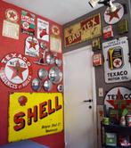 Vintage garage deco oldtimer onderdelen antiek, Ophalen of Verzenden, Gebruikt, Reclamebord