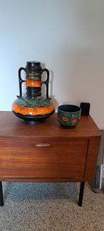 Vintage strehla vloervaas/vloerlamp, Ophalen of Verzenden, Zo goed als nieuw, Rood, Minder dan 50 cm