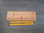 Houten wandplank met ophang banden, Huis en Inrichting, Woonaccessoires | Wandplanken en Boekenplanken, Ophalen, Nieuw