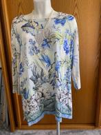 Riani langer shirt in blauw tinten met bloemenprint., Blauw, Riani, Maat 42/44 (L), Ophalen of Verzenden