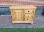 Houten kastje met lades en deur, Ophalen, 50 tot 100 cm, Landelijk, Minder dan 100 cm