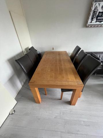 Eikenhouten eettafel Rechthoekig 1801 beschikbaar voor biedingen