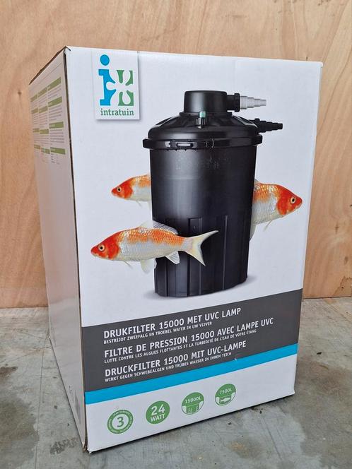 Nieuw! Drukfilter 15000 met ingebouwde UVC lamp!, Tuin en Terras, Vijver-toebehoren, Nieuw, Vijverfilter, Ophalen of Verzenden