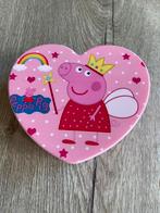 Roze hartvormige juwelenkistje Peppa Pig met inhoud, Ophalen of Verzenden, Zo goed als nieuw, Meisje
