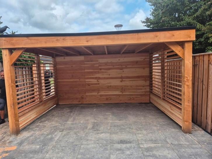 Overkapping tuinhuis schuur schutting straatwerk tuinkamer, Tuin en Terras, Overkappingen, Nieuw, Ophalen of Verzenden