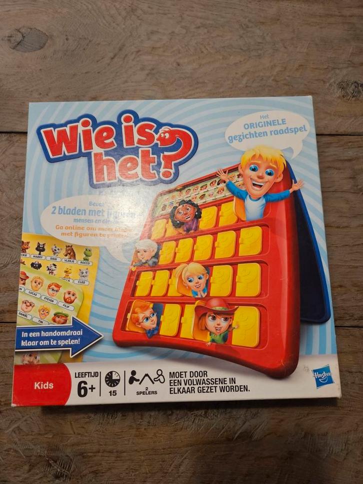 Wie is het? - Hasbro Bordspel, Hobby en Vrije tijd, Gezelschapsspellen | Bordspellen, Gebruikt, Een of twee spelers, Drie of vier spelers