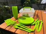 Picknick set in een dos, Huis en Inrichting, Ophalen of Verzenden, Zo goed als nieuw, Overige typen