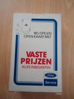 Ford kaartspel, Ford service, Verzamelen, Ophalen of Verzenden, Zo goed als nieuw, Auto's
