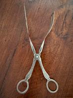 Verzilverde taarttang Art Deco opengewerkte cake broodtang, Ophalen of Verzenden