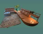 Unieke vintage modulaire zithoek met hoektafels!, Ophalen, Elles exclusives interieurstyling, Hoeksehofstraat 8, Leer