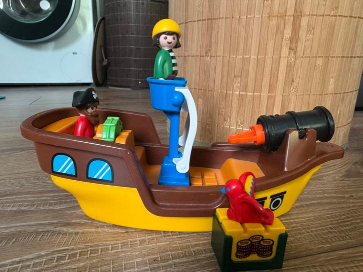 Playmobil 123 Piratenboot, Kinderen en Baby's, Speelgoed | Playmobil, Gebruikt, Complete set, Ophalen of Verzenden