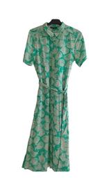 Prachtige Olive Luna dress retro vissen print 42 King Louie, Maat 42/44 (L), Nieuw, Ophalen of Verzenden, King Louie