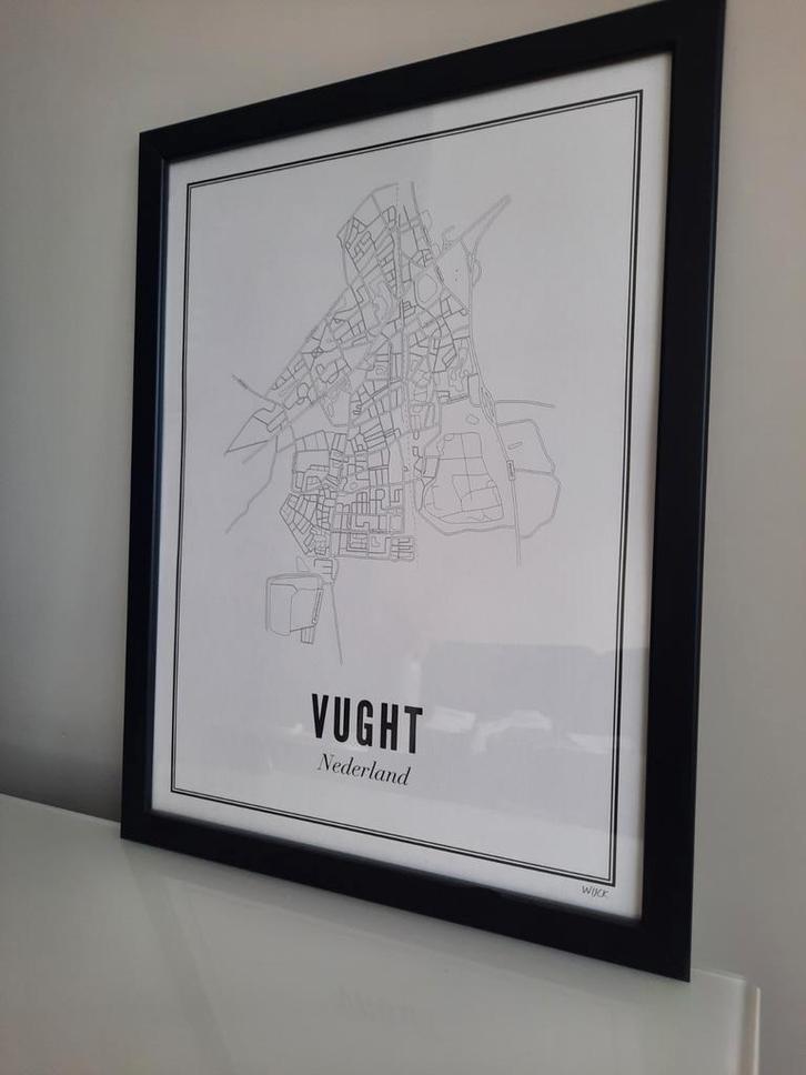 Wijck poster Vught 30x40 cm – stadsposter, Huis en Inrichting, Woonaccessoires | Wanddecoraties, Zo goed als nieuw, Ophalen