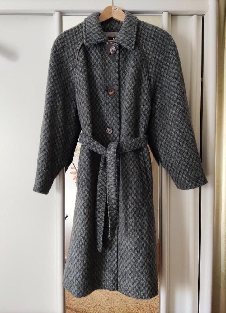 Grijs/blauwe LAMA mantel LAMA-LAINE – valt als 44/46, Kleding | Dames, Jassen | Winter, Zo goed als nieuw, Maat 42/44 (L), Blauw