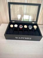 Set horloges te koop! (Breitling, Cyma, Tissot etc), Leer, 7472DK, Staal, Breitling