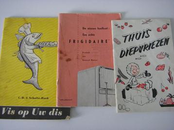 RETRO Brochures, recepten Frigidaire (GM), Vis – ’50 beschikbaar voor biedingen