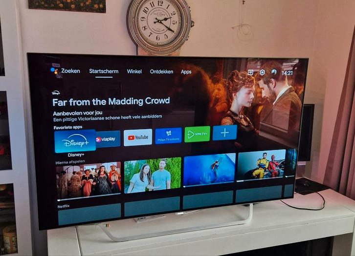 Philips 55inch UHD OLED 9000 serie, Audio, Tv en Foto, Televisies, Zo goed als nieuw, 100 cm of meer, Philips, 120 Hz, Ophalen