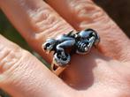 Vanoli - 925 zilver biker ring motor bike panter maat 21,75, Sieraden, Tassen en Uiterlijk, Ringen, Vanoli, 20 of groter, Amsterdam