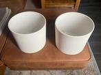 Plantenpot wit Maceo diameter 28 cm, Tuin en Terras, Bloempotten, Steen, Gebruikt, Rond, Tuin