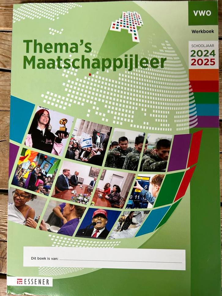 Thema's Maatschappijleer VWO Werkboek, Boeken, Schoolboeken, Zo goed als nieuw, Maatschappijleer, VWO, Ophalen of Verzenden