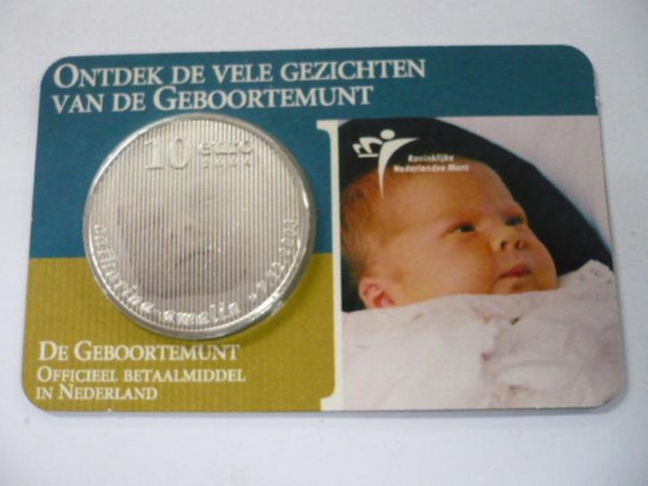 coincard herdenking 2004 geboortemunt 10 euro zilver, Postzegels en Munten, Munten | Nederland, Losse munt, Euro's, Vóór koninkrijk