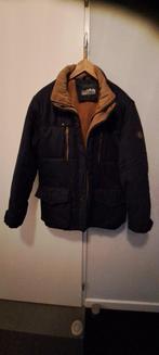 Winterjack Donkerblauw Maat L(M), Kleding | Heren, Jassen | Winter, Ophalen of Verzenden, Zo goed als nieuw, Maat 52/54 (L), Blauw