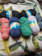 7 bollen katoen, verschillende kleuren, Hobby en Vrije tijd, Ophalen of Verzenden, Nieuw, Breien of Haken, Wol of Garen
