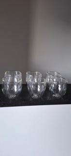 Dubbelwandige espresso glazen Bodum 6st, Huis en Inrichting, Ophalen of Verzenden, Glas, Overige stijlen, Glas of Glazen