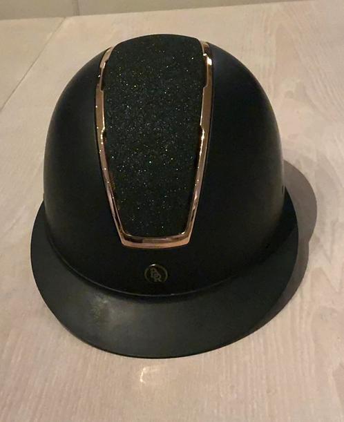 Cap BR Omega zwart/roze, Dieren en Toebehoren, Paardrijkleding, Zo goed als nieuw, Cap, Ophalen of Verzenden