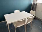 IKEA Keukentafel met 4 Stoelen, Huis en Inrichting, Ophalen, Kunststof, Gebruikt, 100 tot 150 cm