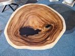 Epoxy salontafel 110 cm suar hout boomstam blad., Huis en Inrichting, Tafels | Salontafels, Overige materialen, Industrieel suar interieur