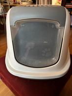Kattenbak (grijs/wit), Dieren en Toebehoren, Kattenbakken, Ophalen, Zo goed als nieuw, Gesloten