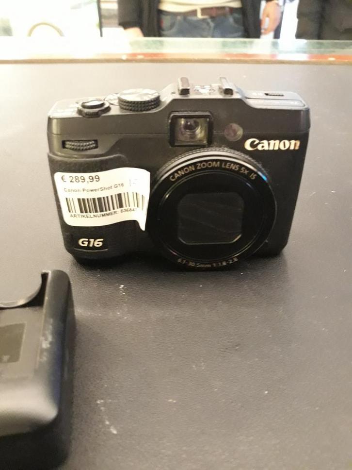 Canon powerShot g16, Audio, Tv en Foto, Fotocamera's Digitaal, Canon, 8 keer of meer, Ophalen of Verzenden