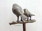 095* Bronzen vogels op stang (Boven €75 geen verzendkosten), Tuin en Terras, Tuinbeelden, Nieuw, Overige materialen, Ophalen of Verzenden