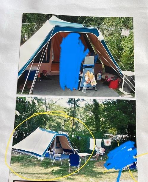De Wit Tent met Luifel, Caravans en Kamperen, Tenten, tot en met 4, Gebruikt, Ophalen
