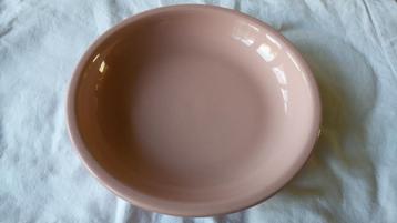 Roze bordje/schaaltje van 21 cm doorsnede  beschikbaar voor biedingen
