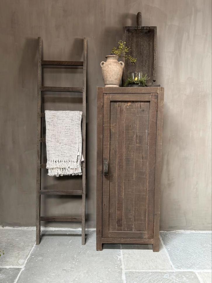1 deurs kast Driftwood | 1 deurs kast oud hout, Huis en Inrichting, Kasten | Kledingkasten, Nieuw, 150 tot 200 cm, 25 tot 50 cm