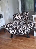 Fauteuil zebraprint, Huis en Inrichting, Ophalen of Verzenden, Zo goed als nieuw, Eenpersoons, Minder dan 150 cm