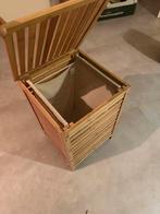 Mooie bamboe wasmand met deksel, Huis en Inrichting, Ophalen, Overige materialen, Minder dan 50 cm, 50 tot 75 cm