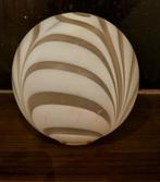 Murano Bol Lamp - Vintage Stijl, Gebruikt, Bruin, Ophalen of Verzenden, Minder dan 25 cm