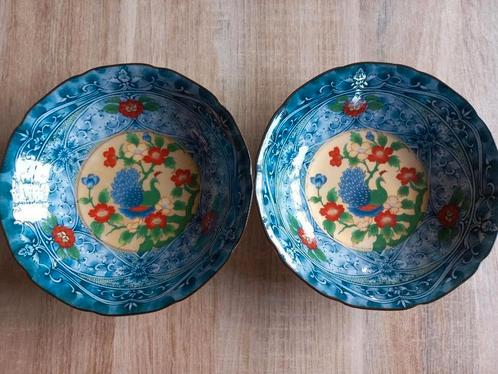Pauw schaaltjes, Japanse kruidenschoteltjes, Antiek en Kunst, Antiek | Schalen, Ophalen of Verzenden