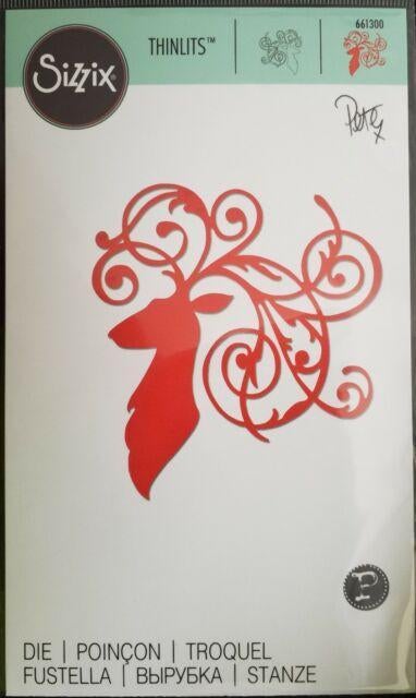 Sizzix thinlits die - elegant deer 661300 Pete Hughes., Ophalen of Verzenden, Nieuw, Frame of Mal, Sizzix