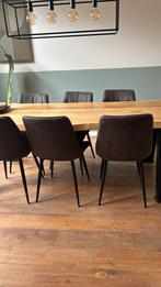 6 eetkamerstoelen, Ophalen of Verzenden, Gebruikt, Vijf personen of meer, Rond
