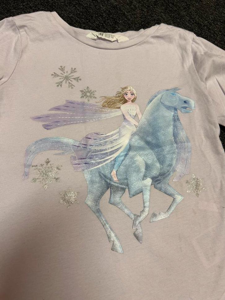 H&M Frozen Shirt Maat 110/116, Kinderen en Baby's, Kinderkleding | Maat 116, Zo goed als nieuw, Meisje, Shirt of Longsleeve, Ophalen of Verzenden