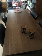 Eettafel en salontafel massief hout, Huis en Inrichting, Complete eetkamers, Ophalen of Verzenden, Zo goed als nieuw